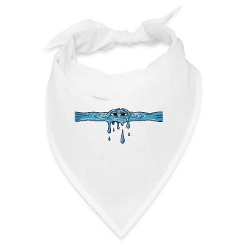 wasser meer - Bandana - Weiß - Vorne