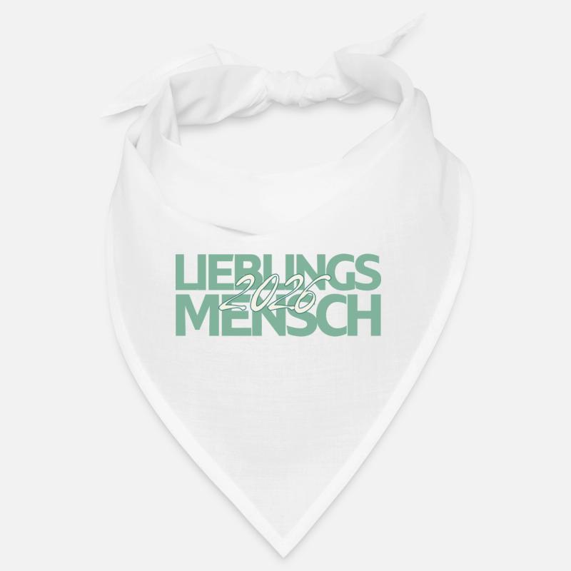 Lieblingsmensch 2026 Mint Script Bandana