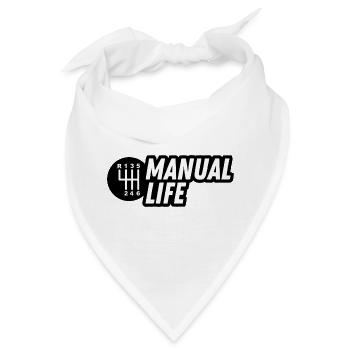JDM-Aufkleber – manuelles Leben - Bandana - Weiß - Vorne
