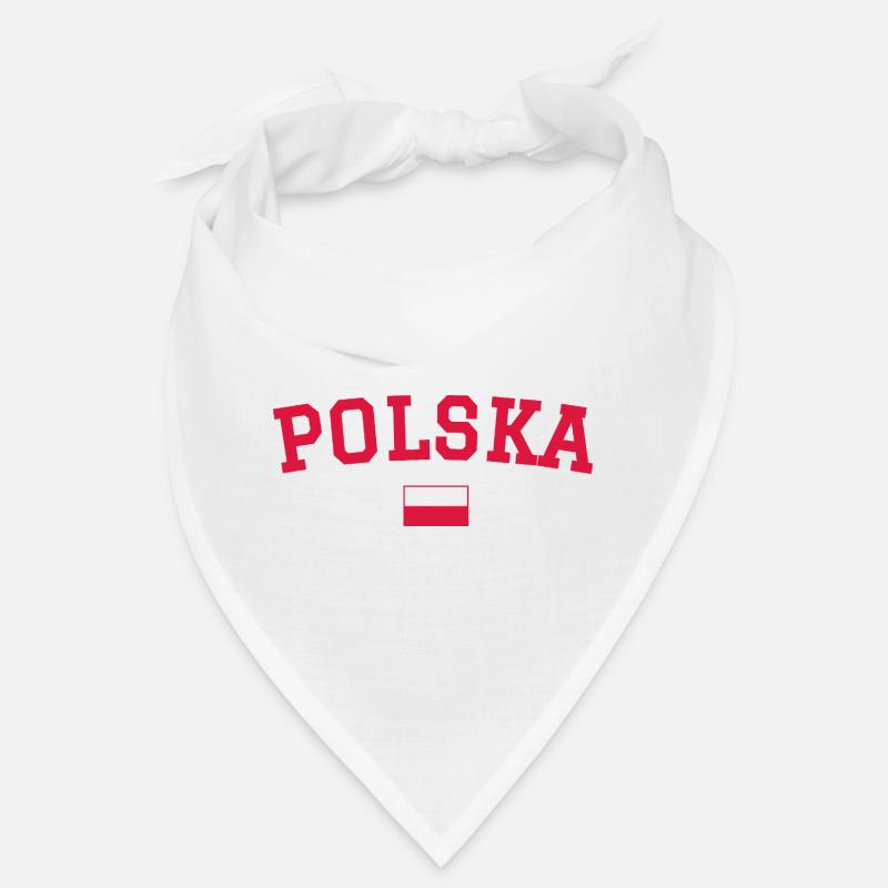 Polen Flagge Design Rot Bandana