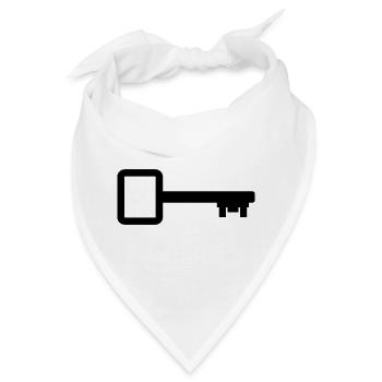 Hausschlüssel - Bandana - Weiß - Vorne