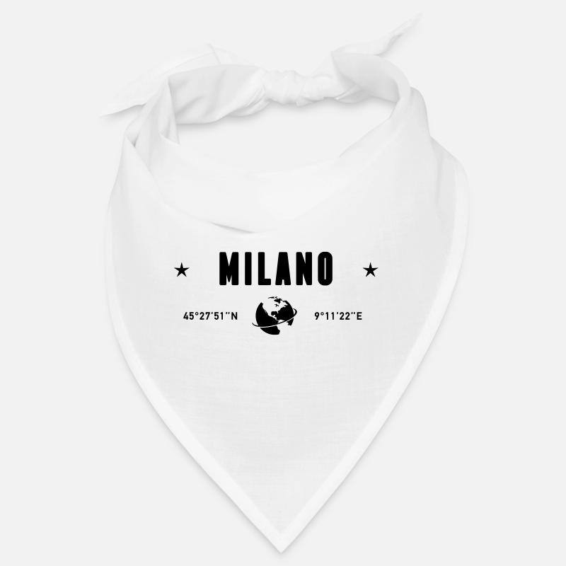 Milan Italy Coordinates Planet Earth Bandana