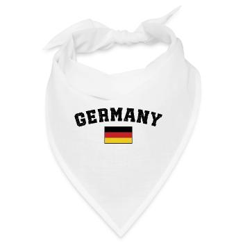Deutsche deutsche Flagge - Bandana - Weiß - Vorne