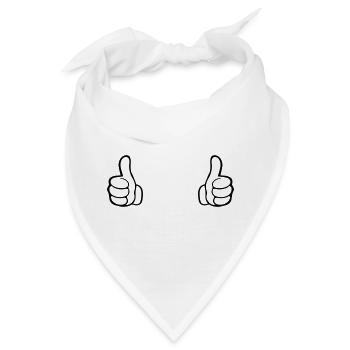 Like Hand - Bandana - Weiß - Vorne