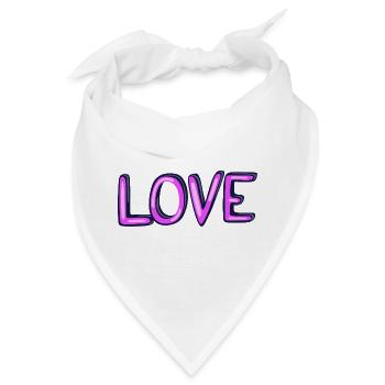 Neon-Liebe Design - Bandana - Weiß - Vorne