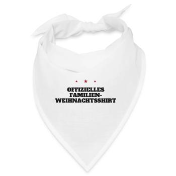 Offizielles Familien-Weihnachtsshirt - Bandana - Weiß - Vorne