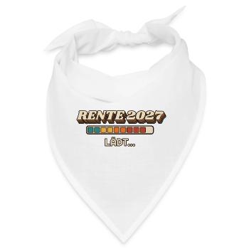 Rente 2027 lädt - Retro Ladebalken - Bandana - Weiß - Vorne