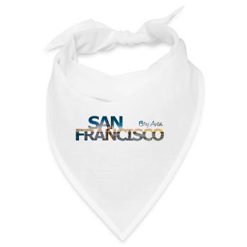 San Francisco Bay Area - Geschenk - Bandana - Weiß - Vorne