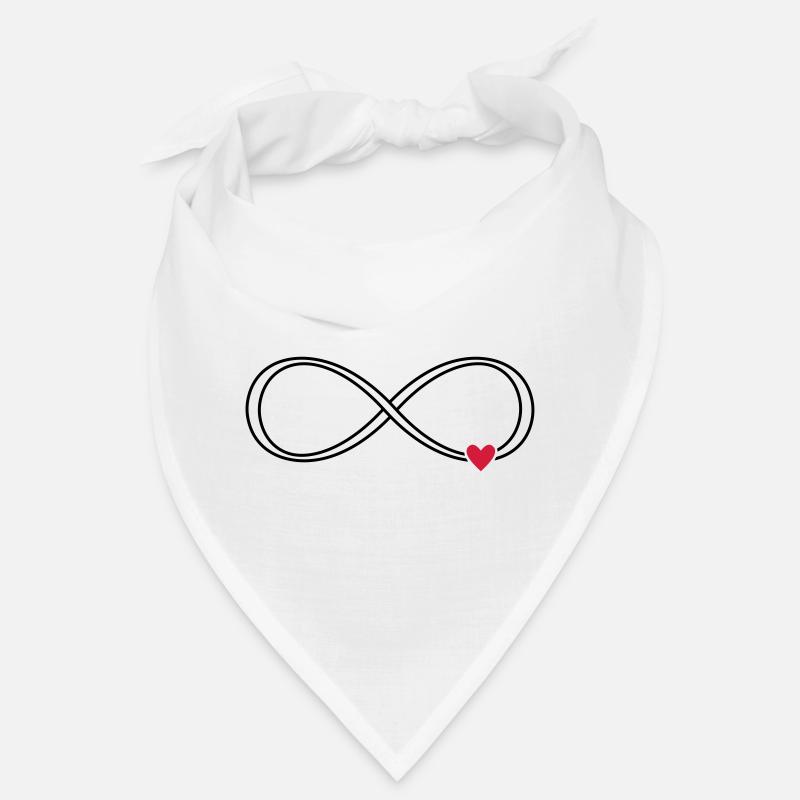 Unendlichkeit Herz Zeichen Symbol Geschenk Liebe Bandana