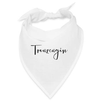 Trauzeugin Freundin Junggesellinnenabschied - Bandana - Weiß - Vorne