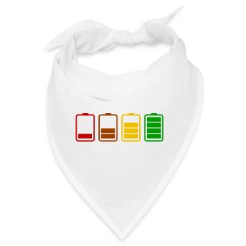 Akku/Batterie - Bandana - Weiß - Vorne