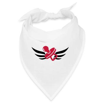 Kindermädchen / Baby / Nanny / Kind - Bandana - Weiß - Vorne