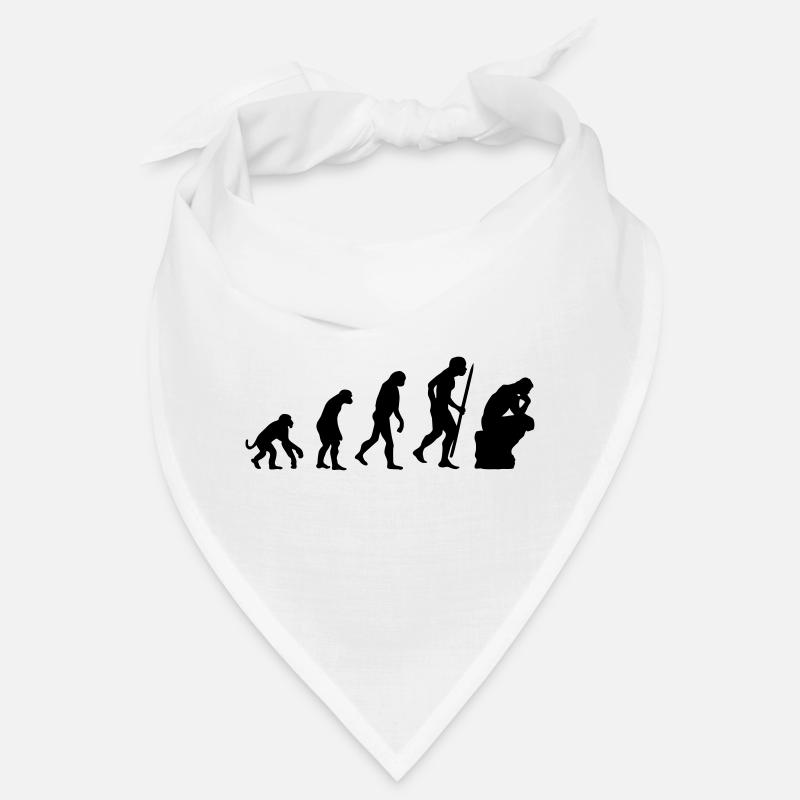 Evolution de la philosophie du penseur, philosophe - Bandana - blanc