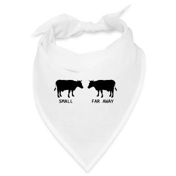 Kleine Kuh weit weg T-Shirt Lustiger Vater Ted Dougal - Bandana - Weiß - Vorne