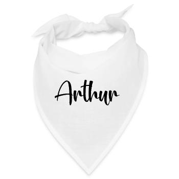 Name - Arthur - Bandana - Weiß - Vorne