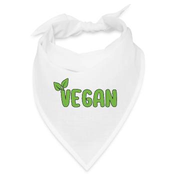 Vegan - Bandana - Weiß - Vorne
