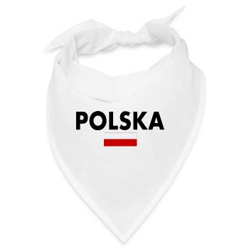 Polen - Bandana - Weiß - Vorne