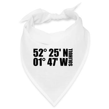 Solihull Koordinaten - Bandana - Weiß - Vorne