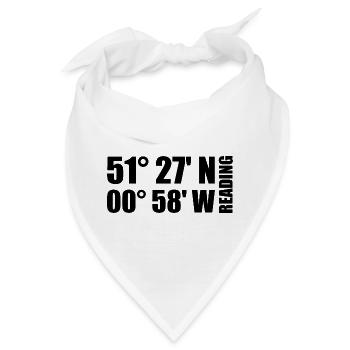 Reading Koordinaten - Bandana - Weiß - Vorne