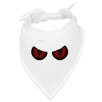 Rotäugige Glut - Bandana - Weiß - Vorne