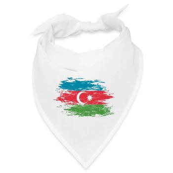 Aserbaidschan used - Bandana - Weiß - Vorne