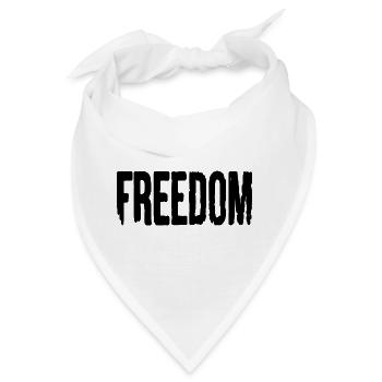 Freedom - Bandana - Weiß - Vorne