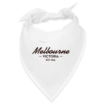 Melbourne Victoria Est. 1835 - Bandana - Weiß - Vorne
