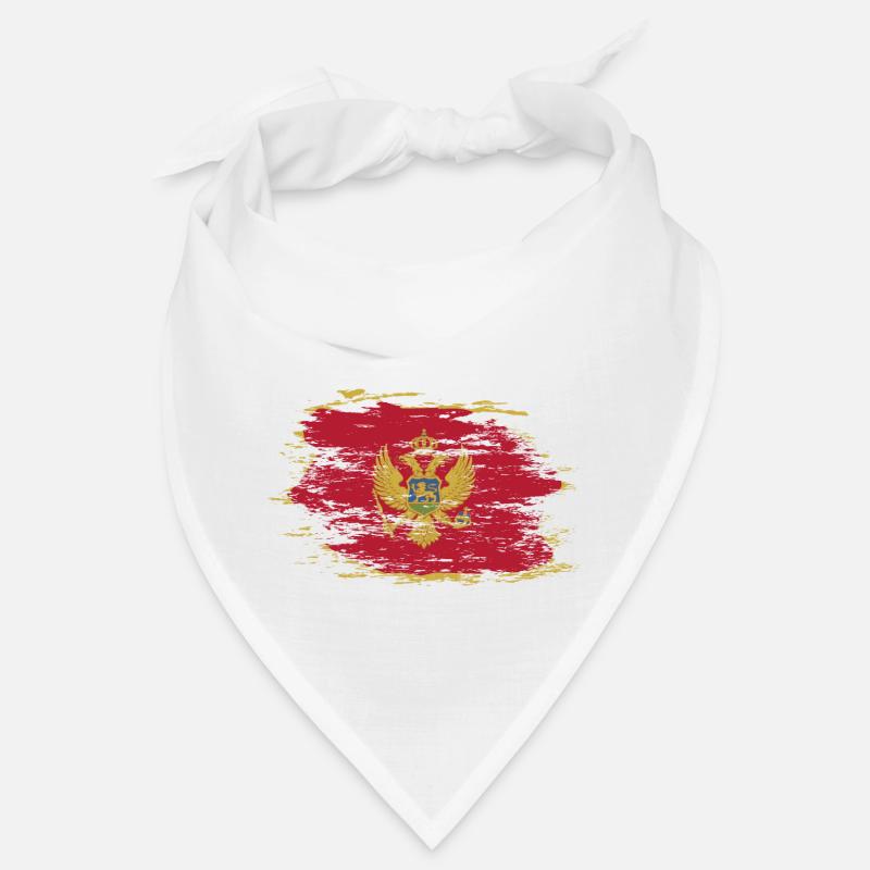 Drapeau du Monténégro utilisé Bandana