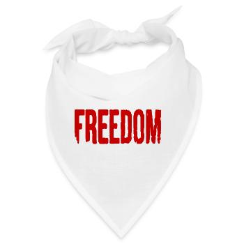 Freedom - Bandana - Weiß - Vorne