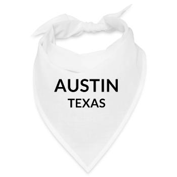 Austin Texas USA - Bandana - Weiß - Vorne