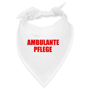 ambulante pflege - Bandana - Weiß - Vorne