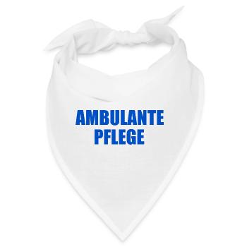 ambulante pflege - Bandana - Weiß - Vorne