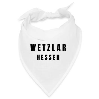 Wetzlar Hessen - Bandana - Weiß - Vorne