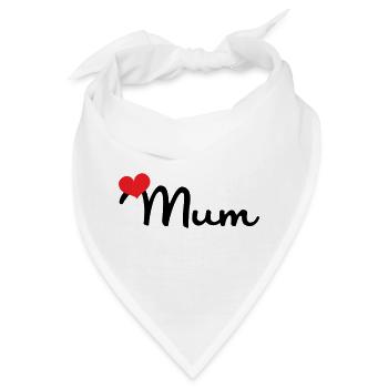 Maman d'Amour - Muttertag - Bandana - Weiß - Vorne