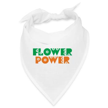 Blumenkind Hippie - Bandana - Weiß - Vorne