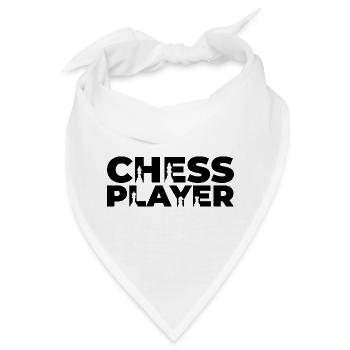 Schachspieler - Bandana - Weiß - Vorne