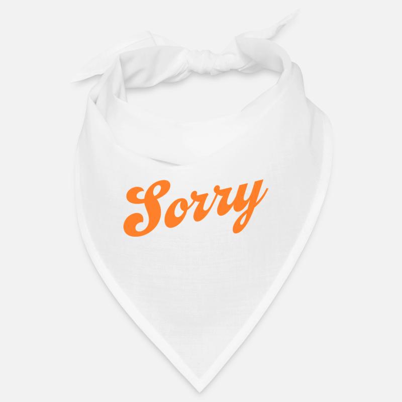 Sorry – Minimalistisches Statement Bandana