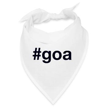Goa Hashtag - Bandana - Weiß - Vorne