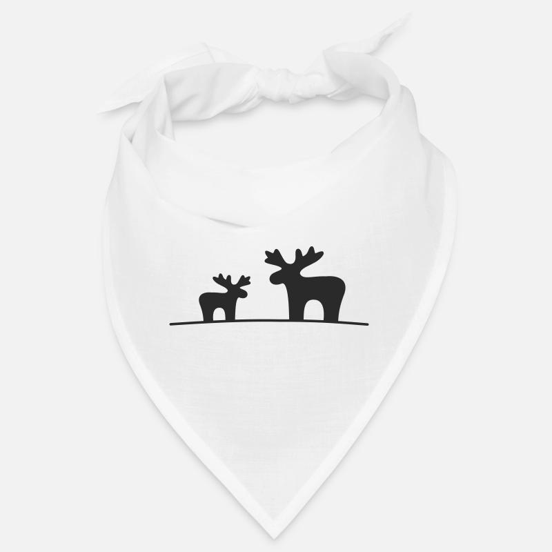 Elch Silhouette Wald Bandana