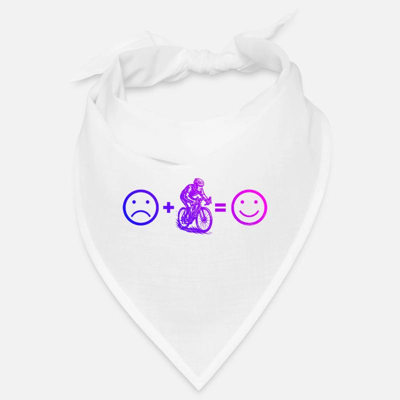Conception de vélo de route compact pour vélo de route - Bandana - blanc