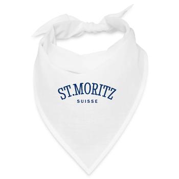 St. Moritz - Suisse - Schweiz - Swiss - Bandana - Weiß - Vorne