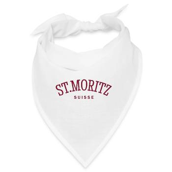 St. Moritz - Suisse - Schweiz - Swiss - Bandana - Weiß - Vorne