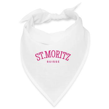 St. Moritz - Suisse - Schweiz - Swiss - Bandana - Weiß - Vorne