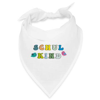 Schulkind  - Bandana - Weiß - Vorne