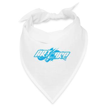 ArtCore Graffiti Blue Splash Wortspiel Hardcore - Bandana - Weiß - Vorne