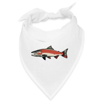 Lachse Lachs - Bandana - Weiß - Vorne