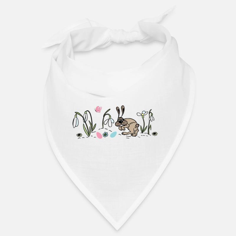 Le lapin de Pâques au printemps Bandana