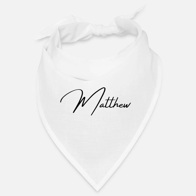 Conception du nom Matthew - Typographie élégante Bandana