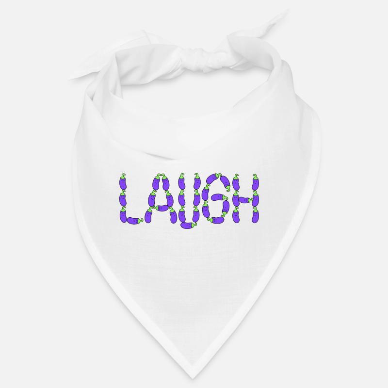Eggplant laugh Bandana