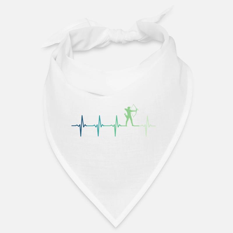 Bogenschießen Bogenschießen Herzschlag - Bandana - Weiß